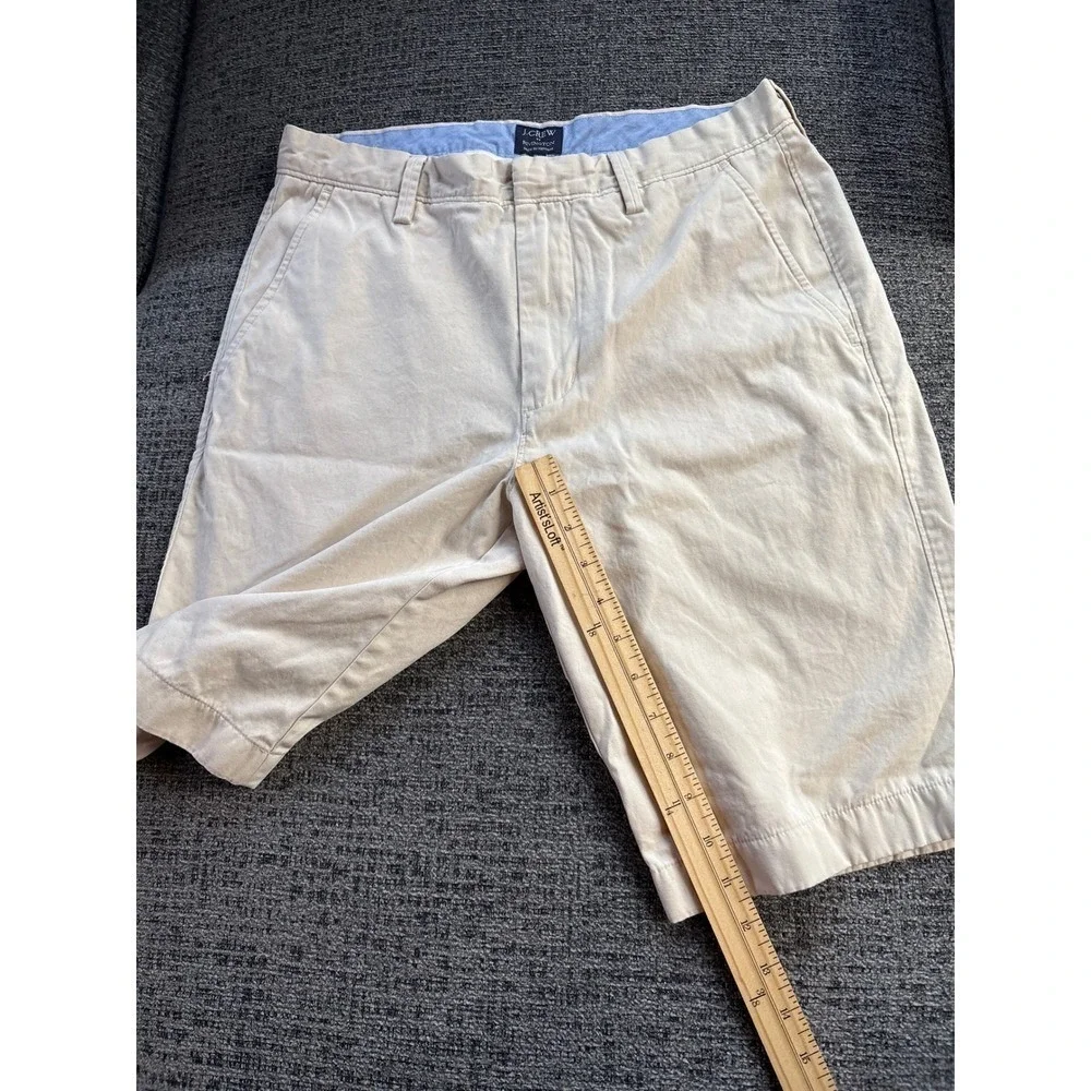 J.Crew Rivington Chino Shorts Stone Beige Cotton‎ 31w Old Money Mens